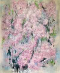 Under the cherrytree - 90 x 110 cm